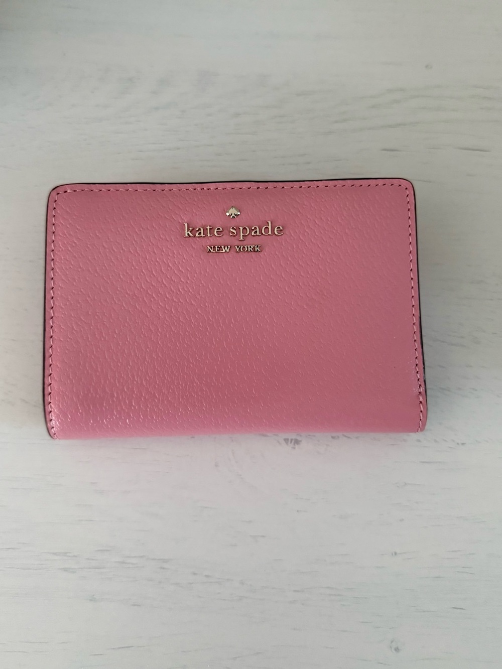 Kate Spade Pink Pebbled Leather Slim Wallet - Picture 3 of 7